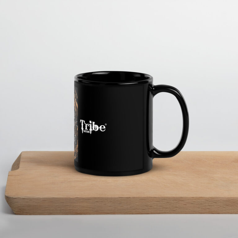 Black Glossy Mug - sKULL - Image 4