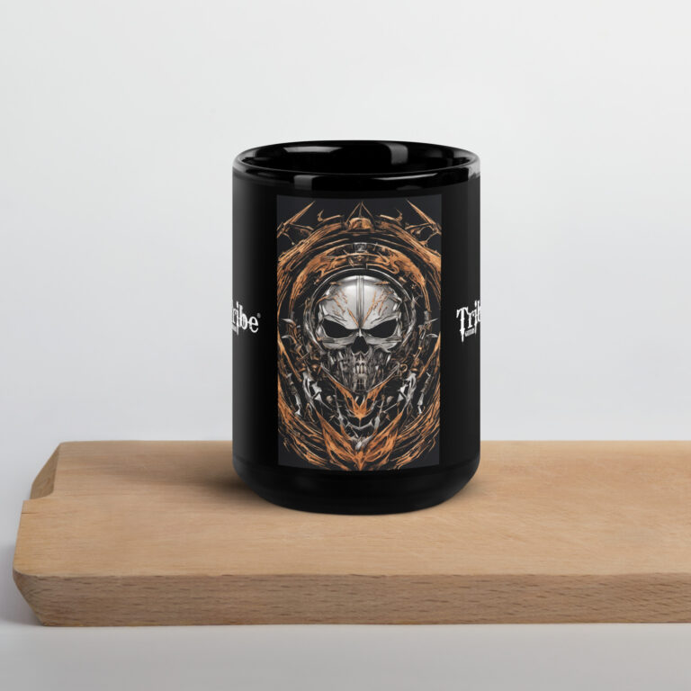 Black Glossy Mug - sKULL