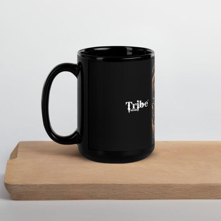 Black Glossy Mug - sKULL - Image 5