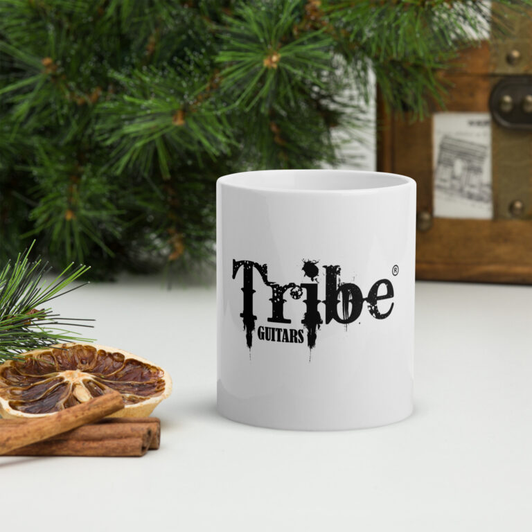 White glossy mug
